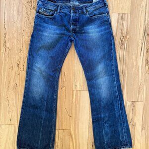 Diesel Jeans, Zathan, 34X32", perfectly distressed and in great condition!
